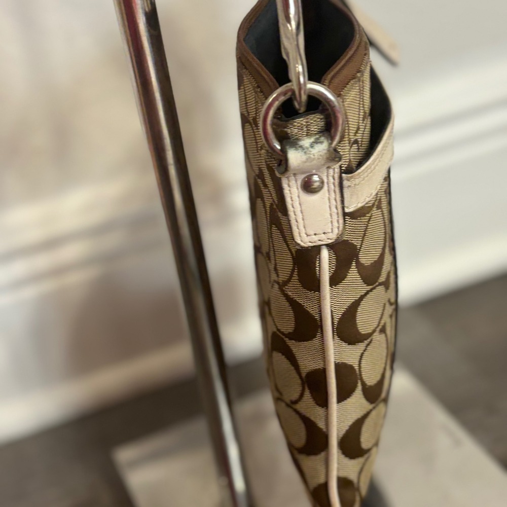 Coach ocelot leopard y2k swingpack crossbody bag cool girl jacquard monogram - Picture 4 of 8